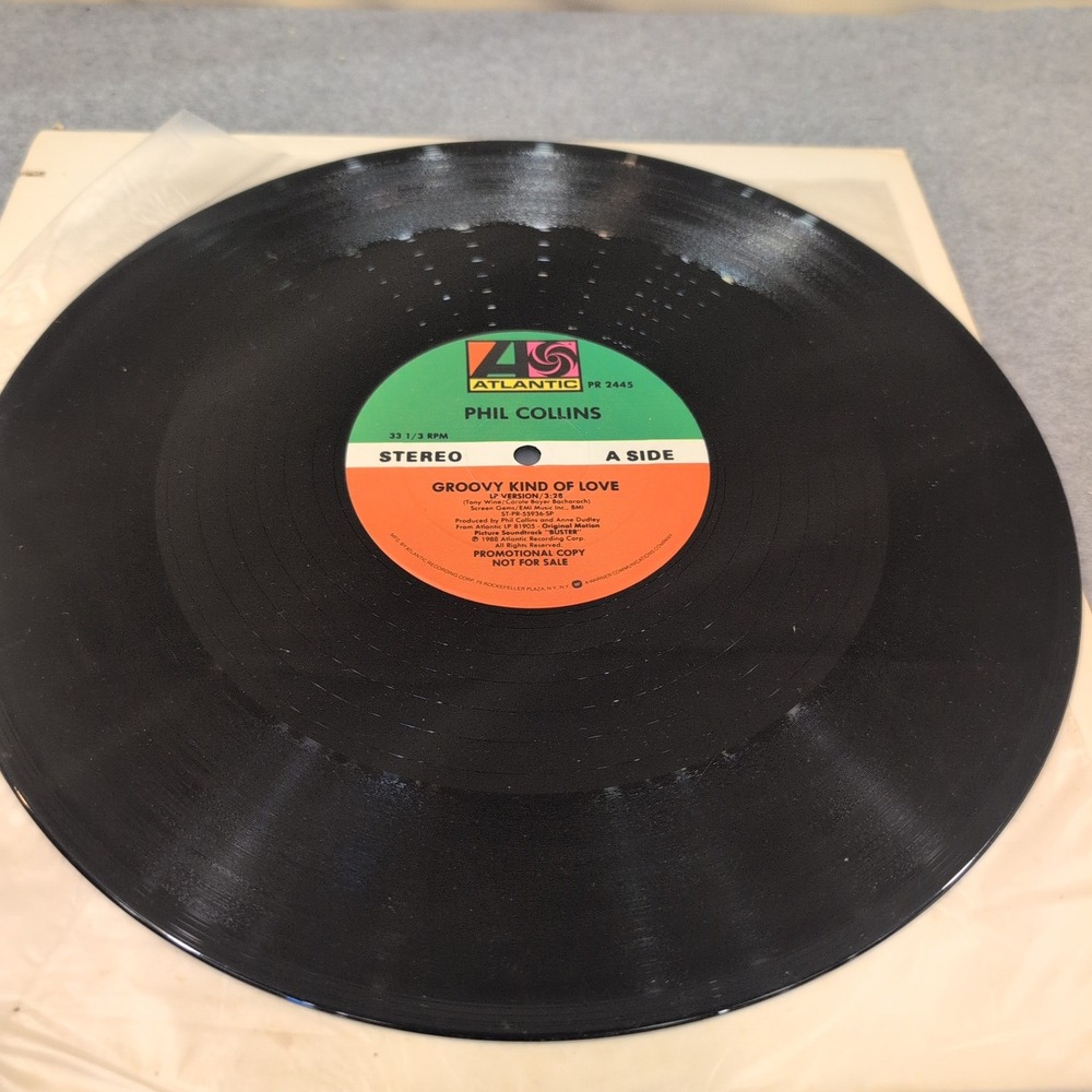 Phil Collins Groovy Kind of Love 12" Promo Vinyl Single Atlantic PR 2445 1988 - Picture 4 of 5